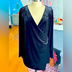 Beautiful velvet black holiday mini dress.